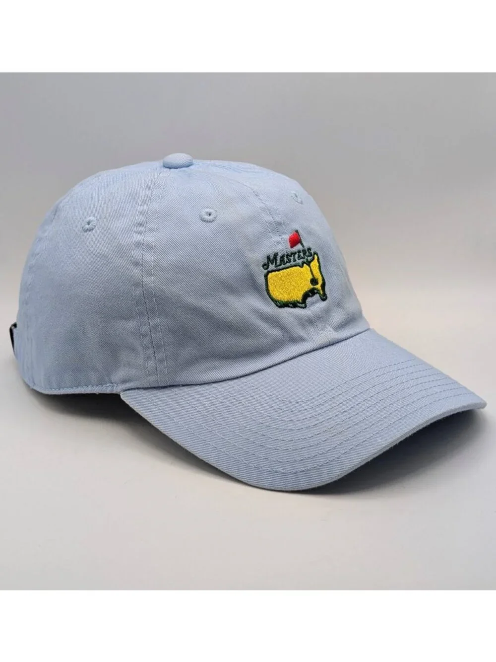 American Needle Masters Golf Hat Light Blue Adjustable Strap Back Unisex Cap